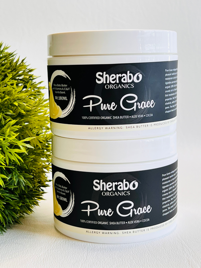 Value Bundle Pure Grace Vegan Shea body butter - Sherabo Organics Inc.