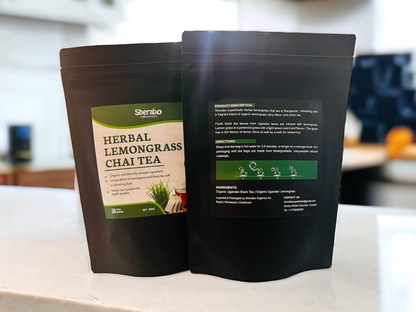 Rejuvenate with Sherabo's Herbal Organic Lemongrass Tea~ 30 bags