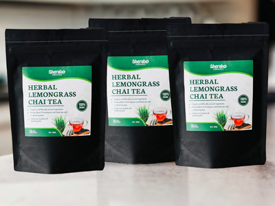 Rejuvenate with Sherabo's Herbal Organic Lemongrass Tea~ 30 bags