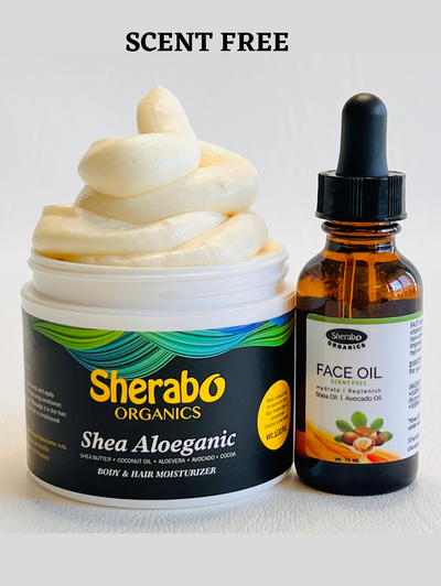 Scent Free Skin Nutrition Shea Aloeganic | Face Oil - Sherabo Organics Inc.